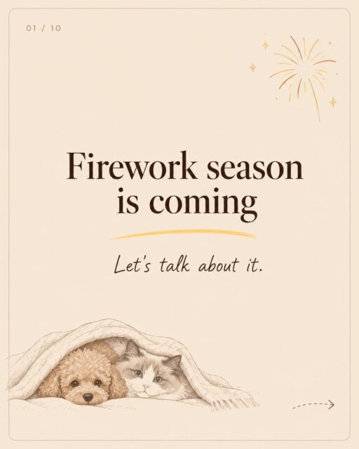 Firework season is coming - is your pet ready? 🎆✨
Loud bangs and bright flashes can be frightening for dogs and cats, but preparing early can make a real difference.🐾
Swipe for signs of stress, simple ways to create a calmer home, and the support options you can discuss with our veterinary team - including pheromone products, calming supplements and, where needed, prescription anti-anxiety medication.
Every pet is different. If your pet struggled last year, please speak to us before fireworks season begins.
Save this guide and share it with another pet owner.🤎
📍Poplar Vets | Wood Wharf Vets
www.vet.co.uk
#firework #petlovers #fireworkspetsafety #calmingmedicine #veterinarymedicine